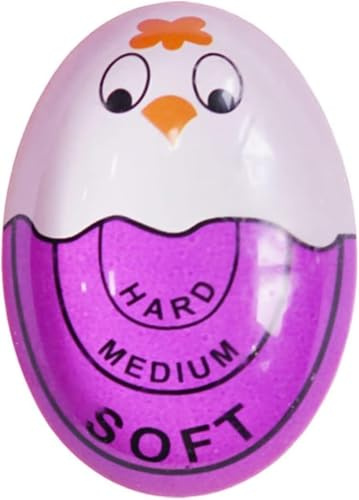 Purple Kitchen Timer Practical Reminder Color Changing Egg Timer Perfect Egg Timer for Boiling Eggs That Changes Colors When Done