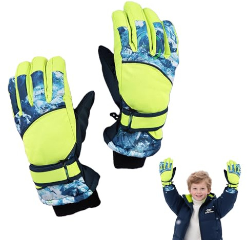 Winterhandschuhe Kinder - Wasserdichte & winddichte Thermal Skihandschuhe für Jungen & Mädchen, Anti-Rutsch Schneehandschuhe für 3-7 Jahre, Verdickt Outdoor Sport Handschuhe, Winterhandschuhe Kinder