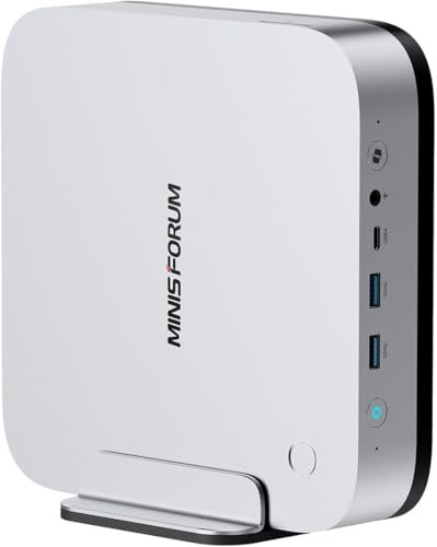 MINIS FORUM AI Mini PC X1 Pro, AMD Ryzen AI 9 HX370 (12 Kerne/24 Threads, bis zu 5,1 GHz)/AMD Radeon 890M, 32GB DDR5 Max 128GB/512GB PCIe 4.0 SSD, HDMI/DP/USB4 x 2, 2 x 2.5G RJ45/WiFi7/BT5.4/Oculink