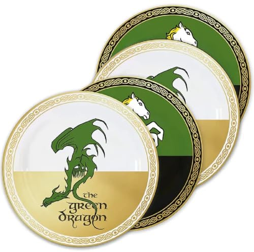 Satz von 4 Herr der Ringe Tavernen Tellern von Cinereplicas