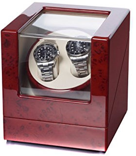 Raoul U.Braun Uhrenbeweger Classic für 2 Uhren Wurzelholz