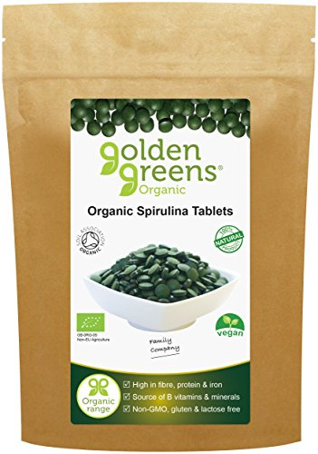 Golden Greens Organic Chlorella Tablets, 250-Count