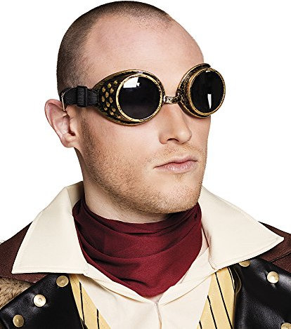 narrenkiste B54503 bronzefabend Steampunkbrille Schweißerbrille