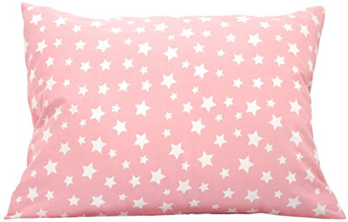 Star Kleinkind-Kissenbezüge, 33 x 45 cm, Kissenbezüge für Reisekissen, Baby-Kissenbezug, Stern-Kissenbezug, atmungsaktives Kissen für Kleinkinder, rosa Stern