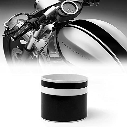 Strisce Adesive Moto Bike Racing Stripe 2 Fili, Nero, 8 cm x 2 m