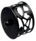 Jackson Woodturners Black Filigree End Caps - Pair 54mm Diameter
