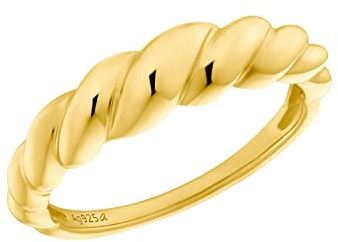 Amor Ring 925 Sterling Silber Damen Ringe, Gold, Kommt in Schmuck Geschenk Box, 2035615