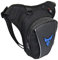 Beintasche Motorrad Oxford Taille Pack Hüfttasche für Herren Frauen Oberschenkel Taille Hintern Hüfte Gürteltasche Outdoor Reisen Wandern Cyling Tactical Outdoor Sport Pack Tasche (Schwarz(Blau))