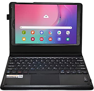 MQ21 für Galaxy Tab A 10.1 (2019) - Bluetooth Tastatur Tasche mit Multifunktions-Touchpad für Samsung Galaxy Tab A 2019 | Tastatur Hülle für Galaxy Tab A LTE SM-T515 WiFi T510 | Layout Deutsch QWERTZ