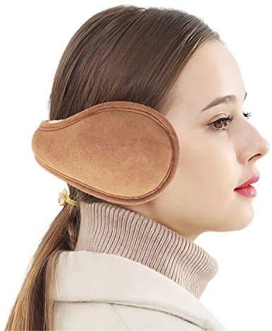 MaxW Hiver Laine Cache-oreilles pour Hommes et Femmes Mignon Doux Oreilles Doux Confortable Plein Air Chaud Oreilles Oreilles, B-châtaignier, Taille Unique