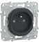 Schneider Electric - Ovalis - prise de courant à puits 2P+T 16A - bornes automatiques - Anthracite - S340059