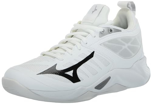 Mizuno Damen Wave Dimension Volleyballschuh, Weiß/Schwarz, 41 EU