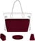 DGAZ Seide Handtaschen Organizer, Taschen Organisator für Neverfull-BB/PM/MM/GM, Leicht Innentasche Handtasche Einsatz (Rouge h, MM)
