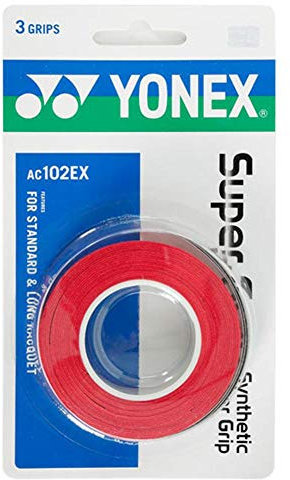 YONEX Super Grap Schlägergriffe, Rot, 3 Stück