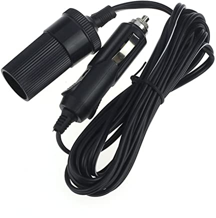 KFZ Zigarettenanzünder 12V/24V Steckdosen Adapter Zigarettenanzünde mit 1/2/3/5 m Anschlusskabel für Boot Motorrad Auto (2m)