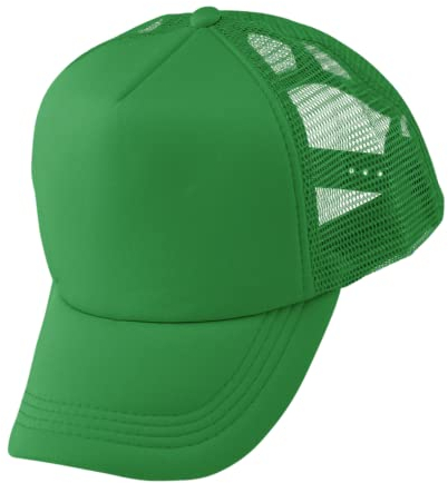 Alsino Trucker Mesh Cap Retro Basecap Käppi Cappy Mütze Unifarben - verstellbare Größe - Pull On Verschluss, Farbe wählen:grün