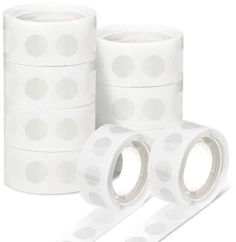 Hononwii 900 PCS Glue Dots for Balloons, Removable Balloon Sticky Spots, Extra Strong Glue Dots for Birthday Party Wedding Christmas Decorations and DIY Scrapbooking Craft. (900 PCS)