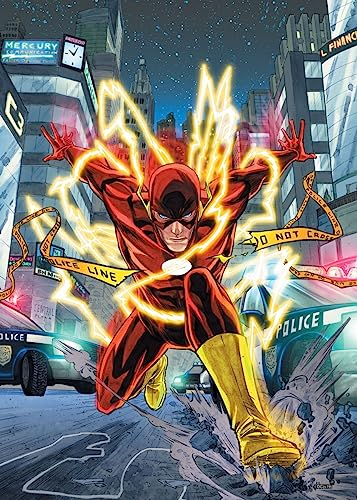 Displate Offiziell DC Comics MetallPoster Magnetische Befestigung Inklusive Lizenziert Bilder Hochwertiges Poster The Flash - Speed Force 45 cm x 32 cm