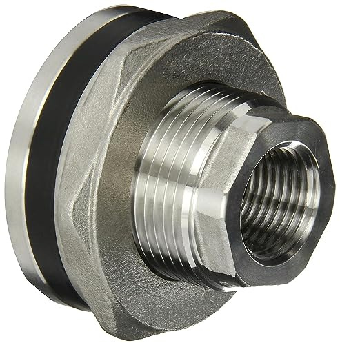 Banjo TF050SS Stainless Steel 316 Bulkhead Tank Fitting, 1/2 NPT Female