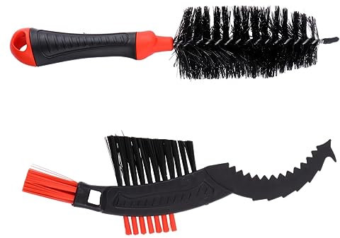 Toddmomy 2st Fahrradkettenbürste Kettenwascher Fleckentferner Für Autofelgen Motorradreiniger Kettenreiniger Mtb Reifenbürste Fahrrad Reinigungsbürsten Nylon Staubfänger Sauber