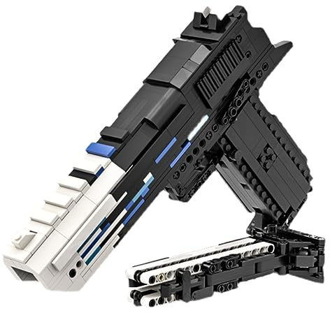 SAYN Technik Gewehr mit Schussfunktion, 900+ Teile Desert Eagle Gewehr Pistole Modell mit Kugel, MOC Kompatibel mit Lego Gewehr