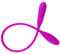 Paarvibratoren Doppeldildo Mit Stoßfunktion Vibratoren Für Paare Klitoris/Anal/Vaginal/G-Punkt Stimulator Silikon Paarvibrator Sexspielzeug Mit 7 Modi Für Frauen Lesben