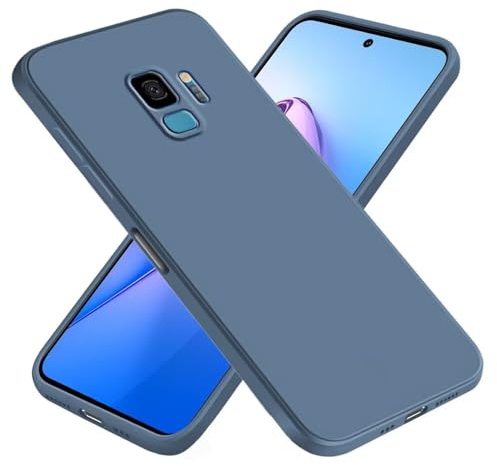 EASSGU Hülle für Samsung Galaxy S9 (5.8 Inches), Weiche TPU Silikon Hülle - Lavendelgrau