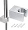 SLIVERBA Soporte Alcachofa Ducha Universal,Soporte Ducha Con Tornillos,Soporte Ducha Alcachofa,Soporte para Alcachofa de Ducha Con Tornillos para Accesorios de BañO (Plata)