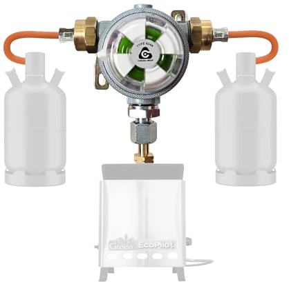 Bio Green Zwei-Flaschen-Anlage Multimatic zum automatischen Umschalten von 2 Gasflaschen, bis 50 mbar, für 3, 5, 11 kg Flaschen