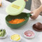 Fruit and Vegetable Grater, 4 in 1 Kitchen Grater with Multifunctional Storage Box(绿色)