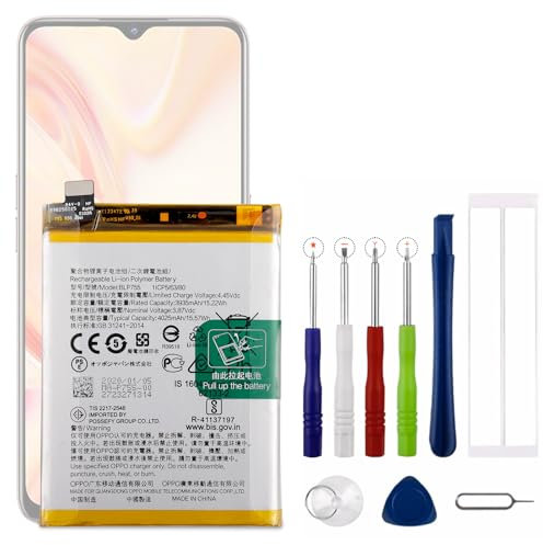 Vvsialeek Neu BLP755 Ersatz Akku Kompatibel Für Oppo Reno3 Pro/Reno 3 5G/ Find X2 Lite CPH2009 mit kostenlosem Toolkit.