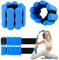 2 Pesas Ajustables para muñeca, 2x0,5kg Peso de Tobillo, Pesas para Tobillos Pesas Tobillos de Pesas Ajustable en el Tobillo, Tobilleras con Peso para Ejercicio, Caminar, Azul