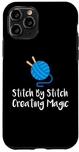 iPhone 11 Pro Stitch by Stitch Creating Magic yarn Case