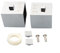 Duschkontrollgriff Knopf Thermostat-Steuergriff Ersatzteile Chrom Quadratisch Dusche Temperaturregler Griff Knopf für Duschstange Mischbatterien Vavle