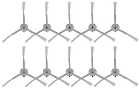 BRUVISH (10 Stück) L60 L50 Ersatz Seitenbürste für eufy L60, L60 Hybrid, L60 SES, L50 SES, L50 Series Saugrobotern, Kantenkehrbürsten, Eckbürsten-Zubehörset 10 Stück