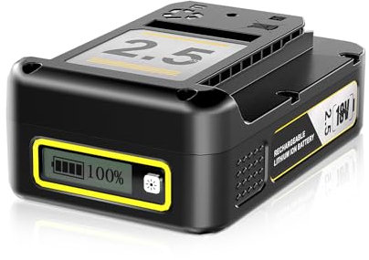 18V 2.5Ah Ersatzakku für Kärcher Battery Power 18/25 Akku Kompatibel mit Kärcher 18V Battery Power Werkzeugen