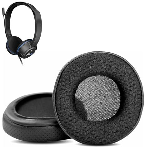 HAIZEEN Cuscinetti Auricolari compatibile con Turtle Beach Ear Force PLa Cuffie da Gaming Cuscinetti di ricambio (Pelle Traspirante/Tessuto Durevole e Schiuma Memory)
