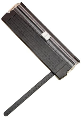 CPJJ Papierschneider A5 Hebelschneider papierschneidemaschine schneidemaschine papier - Präzise Schneidemaschine für Papier und Fotos Inklusive Ersatzklinge(Schwarz)