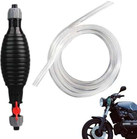 Siphon Pump for Water - Manual Hand Pump Tools | Sturdy Water Siphon Pump Syphon Pump Transfer Pump with 3.28 Ft PVC Hose for Oil Petrol Fluid Water