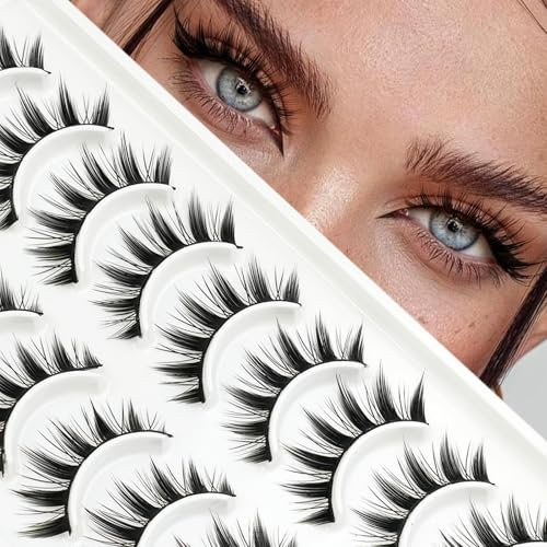 Faux Cils Manga Naturel Eyelashes-10 Paris Cat Eye Lashes Strip Soft and Comfortable by Obeyalash (3D22)