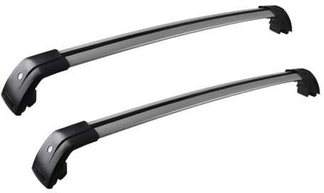 DKPMWD Dachgepäckträger 2 Stücke Dachträger Für Volvo Für XC60 2013-2018 Seitenstangen Kreuzschienen Dachgepäckträger Gepäck Mit Seitenschienen Diebstahlsicherung Gepäckträger