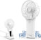 Bigqin Handventilator, 2000mAh Mini Hand Ventilator Fan Lüfter mit 4 Geschwindigkeiten, tragbarer USB Handheld Ventilator mit Spiegel und Schlüsselband für Outdoor, Reisen, Camping - Weiß