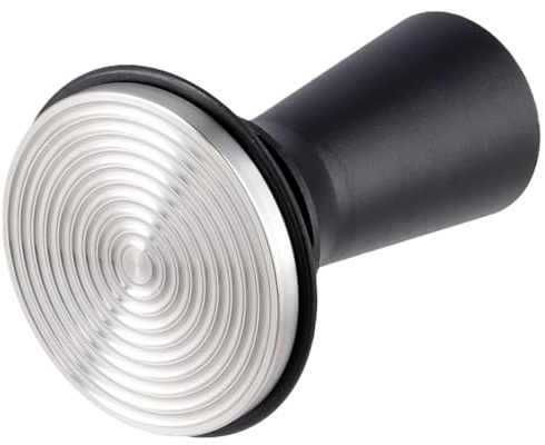 CHUENKUK 58 x 99mm Schwarz Druckregulierender Kaffee Tamper, Espresso Tamper aus Aluminium und Edelstahl, Druckregulierender Tamper für Zuhause und Büro
