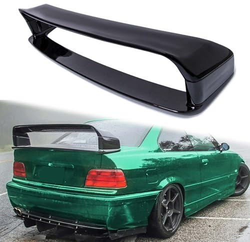 Schwarz Glanz GT Class 2 Stil M3 Spoiler Heckspoiler Heck Lippe Heckflügel für BMW 3er E36 318i 320i 325i 1990-1999