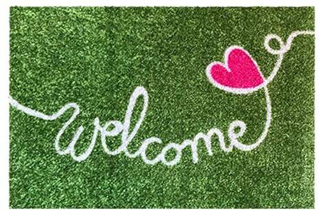 Akzente Listen Fußmatte 50 x 70 cm, rutschfest, Polyamid-Monofilament, TPE Rückseite, Trittschall dämmend, Wetterbeständig, PVC-frei