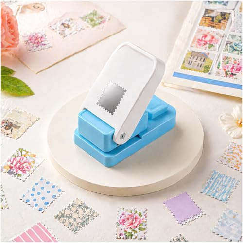 VSREI Postage Stamp Paper Punch, Super Heavy Stanzer, Extra Strong Motif Hole Stanzer for Paper up to 500 G/M², Cut Out Stamp Dimensions: 2.5 X 2.1 CM