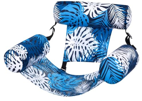 laxreheye Flotador Relax Piscina, Colchoneta Flotante Natación, Silla Hamaca Inflable Flotante para Viajes Piscina Playa Lago Verano Familiar Casa Jardín Exterior