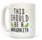 Taza de café de cerámica LookHUMAN This should be a Margarita blanca de 15 onzas
