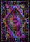 Popular Handicrafts Wandteppich, Wandbehang, Hippie, Sonne, Mond, Bohemian, Hippie, psychedelisches Design, indische Wandteppiche, Tagesdecke, 140 x 210 cm, mehrfarbig