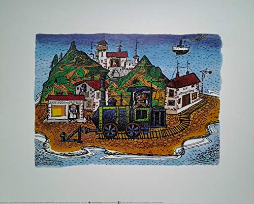 Poster+ Jim Knopf und Lukas der Lokomotivführer: Lummerland, Plakat [40 x 50 cm]